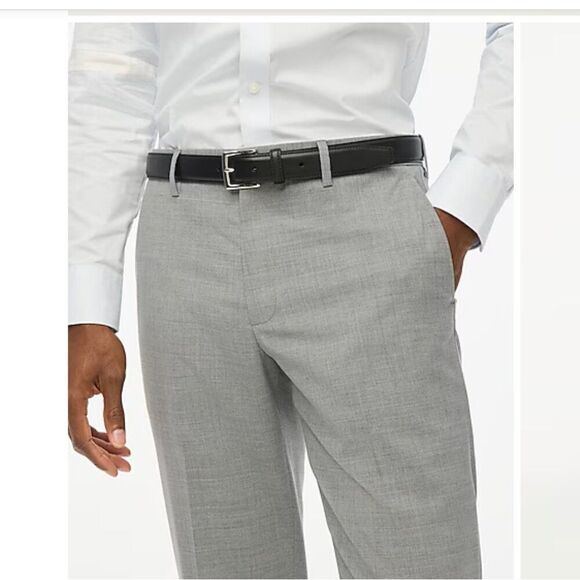 J Crew Factory CG212 Gray Thompson suit pant four-season wool blend 31/30 NWOT - Picture 3 of 10